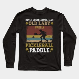 old lady picklebal Long Sleeve T-Shirt